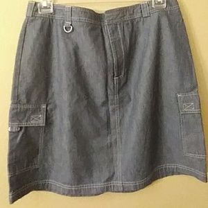 Dockers jean skirt